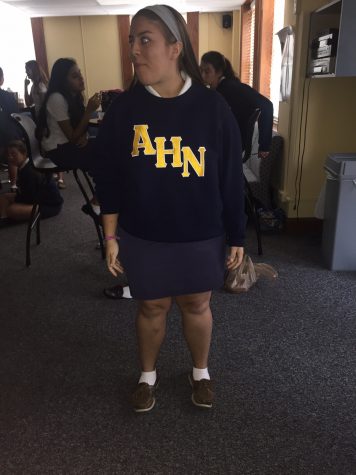 The trade mark polo shirt, sweatshirt, and skirt or pants is a trademark Academy look, giving girls ease as they get ready for school. Credit: Grace Baxter