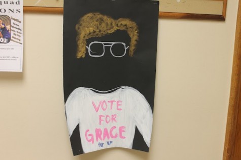 Junior Grace Neal lets her quirky personal shine though in her campaign signs.