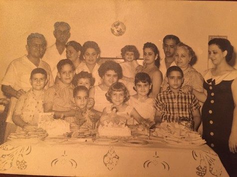 For the projects, students had to turn in a photo or artifact of their family. Anna Padron shares this photo of her grandmother as a child in Cuba.