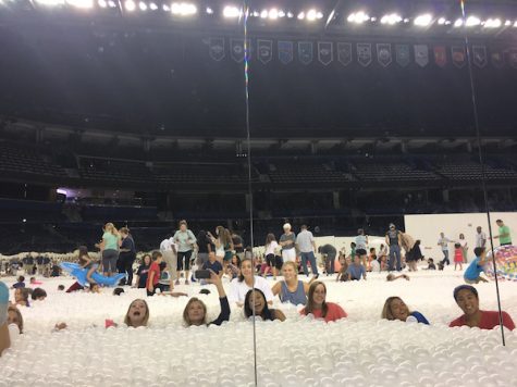 Credit: Camille Opp (used with permission) The Academy volleyball team all decided to go to The Beach as team bonding!