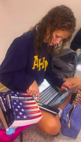 "I think APUSH was really intimidating at first because we basically had to memorize everything in a certain time period for a quiz that only had 5 FRQs, but I think we will get the hang of it." -Kenna Weathers 