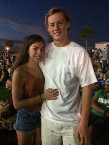 Sophomore Katie Taulbee and her boyfriend, Chris Jennings, enjoy the Zac Brown Band Concert on September 18.