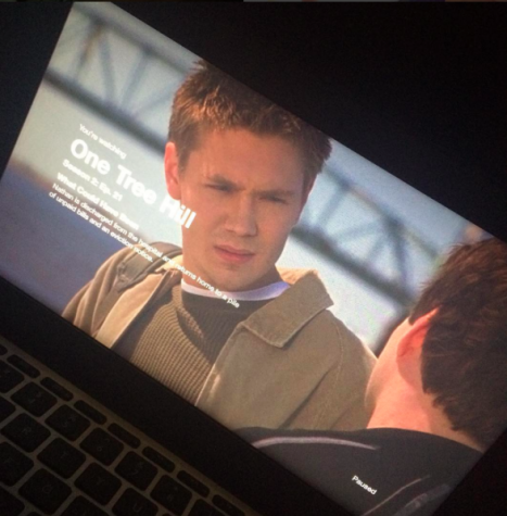 One Tree Hill's heart throb, Lucas Scott, fills Alvarez's screen with his beautiful face