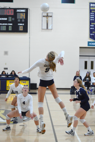 Senior, Camille Opp leads the Jags with a total of 96 kills.