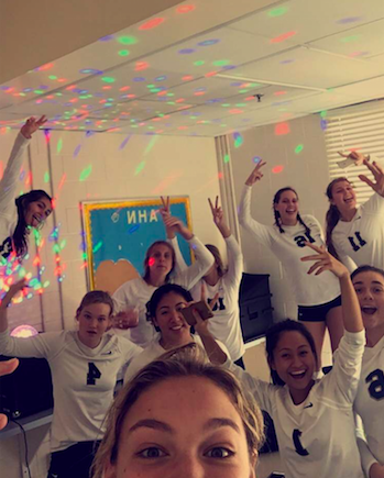 The team loves to let loose and have fun together before they have to start preparing and warming up for the game.