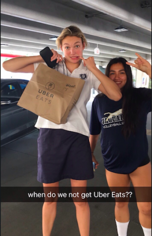Opp and Davila, pick their ubereats, which has become a pre practice tradition