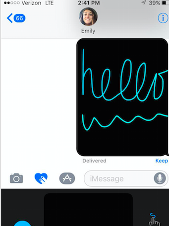 "I think the new animations on iMessage are so entertaining that I played with them for a solid twenty minutes when I updated my phone", stated senior, Zoe Cuva.