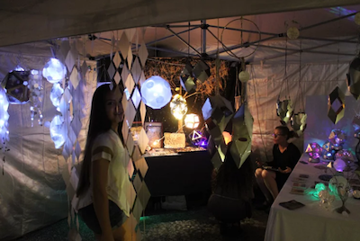 Tess Jakubiec enjoys the Moonlight Market and its crafts and people.