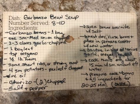 Many older relatives cook from memory or make up the recipe as they go along.