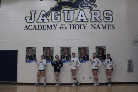 Camille Opp (Achona Online) After waiting anxiously to see the decorations for senior night, the seniors ran to the posters and posed.