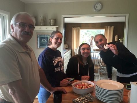 Senior Leila Zupsic and her family will often cook traditional Polish "horsehoes" made with almonds, flour, and powdered sugar