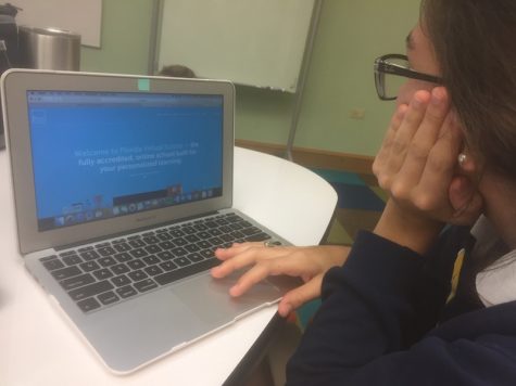 Students all over Academy are using this new platform of learning to further their education interests. Photo Credit: Audrey Anello/Achona Online