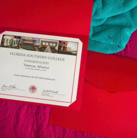 Photo Credit: Vanessa Alvarez. Vanessa was ecstatic to be accepted into her top choice college.