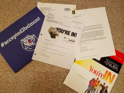 Photo Credit: Jenna Wiley "When I opened my acceptance letter from Belmont I started crying because I was so happy to get accepted to my top school."- Jenna Wiley
