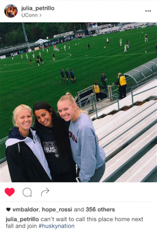 Used with Permission of Julia Petrillo. "I am so excited to be attending the University of Conneticuit next year and to continue my soccer career."- Julia Petrillo
