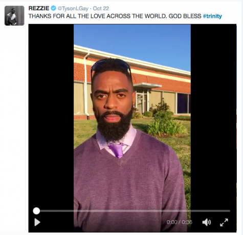 Tyson Gay states that he wants the violence to stop