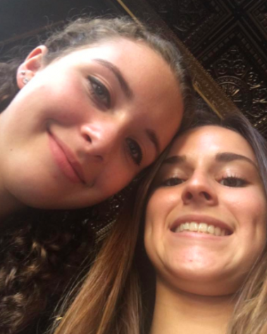 Senior Tessa Vaughn snaps a selfie with her coworker at Roux to send to the manager. Photo Credit: Tessa Vaughn (used with permission)