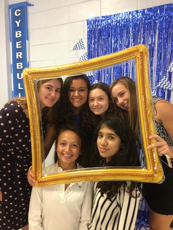 The girls were eager to take pictures in front of the tournament's Photo Booth. 