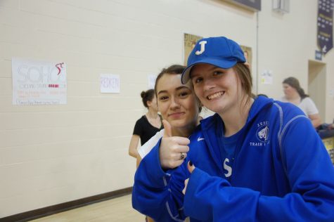 Ciara Chappell (left) is involved in many on-campus activities including Student Council and swim. Many can thank Chappell for fighting for the new "No Date" policy for Christmas Formal. Photo Credit: Grace Neal/AchonaOnline 