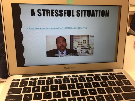 Senior Jenna Wiley admits the three times she's been sick in the last week can be accredited to her stress. Photo Credit: Vanessa Alvarez/AchonaOnline