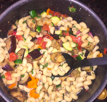 "One of my favorite things about being vegan is that I have the ability and knowledge on how to actually cook a full meal. Credit: Morgan Salzsieder 