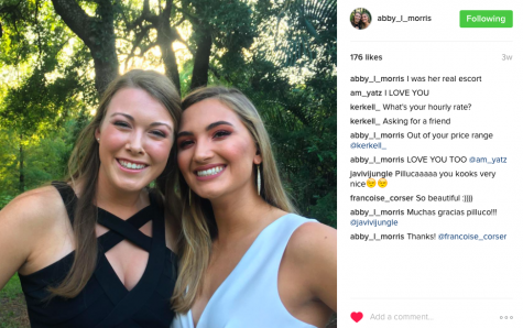 Featured with Anne Marie Yatsula, Abby Morris (left) is an inspiration because of her constant positive attitude. Photo Credit: instagram.com/abby_l_morris