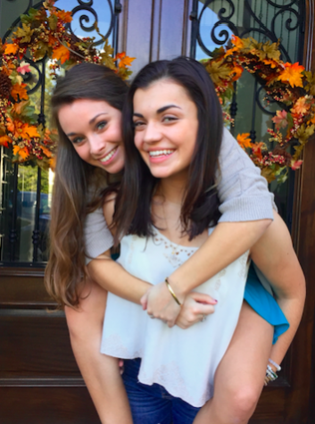 Anderson and her cousin pose for their family pictures in 2015.