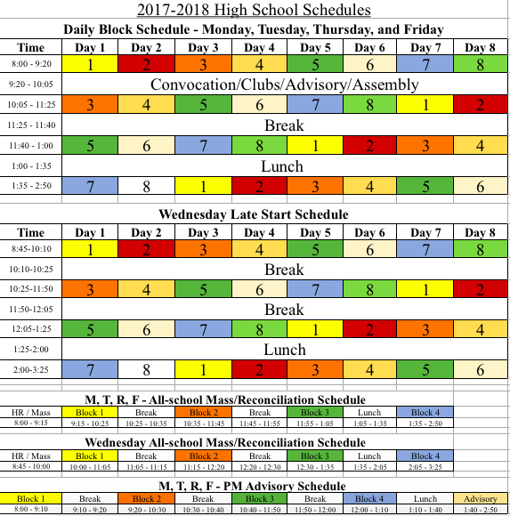 The new schedule was created after Assistant Principal Erin Krukar and Counselor Emily Pantelis attended a conference about scheduling over the summer.