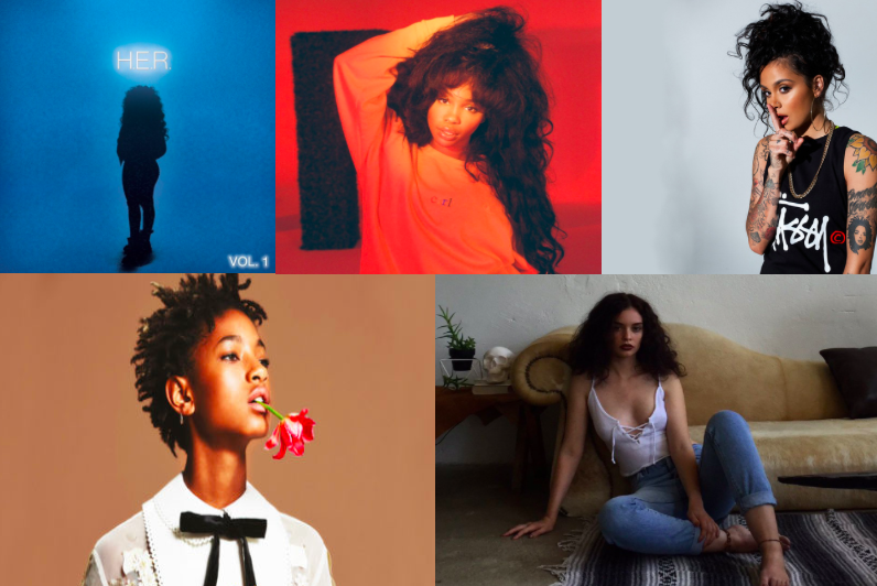 Whitney+Houston%2C+Beyonc%C3%A9%2C+Jill+Scott%2C+and+Alicia+Keys+are+some+of+the+top+female+R%26B+artists.